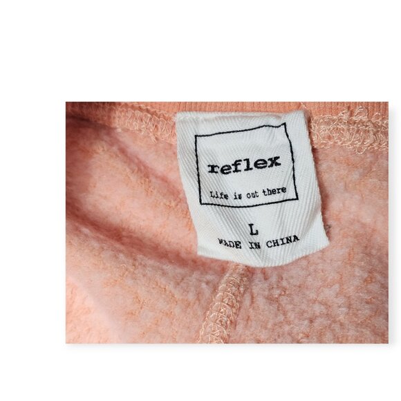 Reflex Womens Peach Jogger Sweatpants L Adjustable Drawstring & Cuffed Ankles - Picture 3 of 8